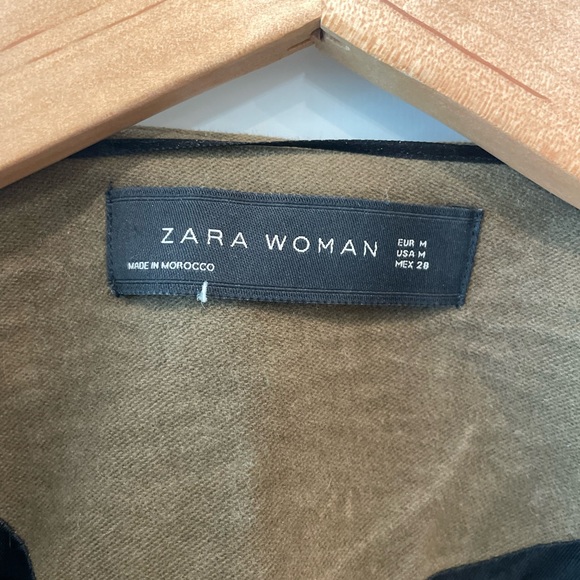 Zara Women’s Military Jacket - Army Green - Picture 2 of 6